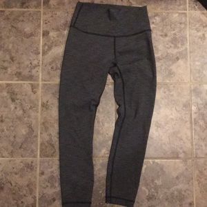 Lululemon dark gray high times 7/8 pant